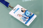 Proximity card EM Clamshell + CR79 adhesive back card with full color printing