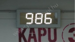 XGDP3-XB-F-4-EXT 7 segment number display, one row 3pcs of 200mm white digits, RS485, outdoor