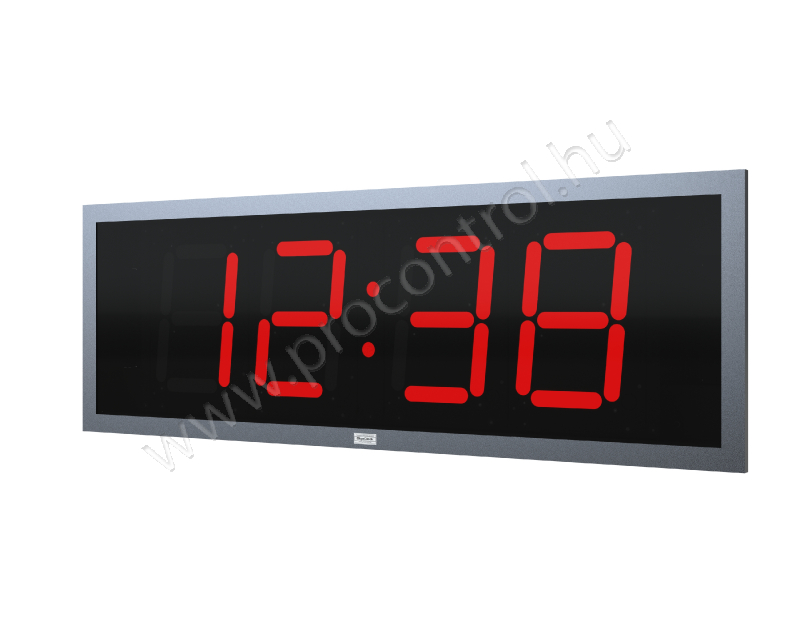 GigaClock 4200VXBRFM industrial digital wall clock, hhmm, 200mm