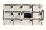 ProxerSafe Box Rack PSBR-12-M 12 ajtós rekeszt (W106xH68xD250) tartalmazó Rack modul