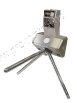 PayGate M3E-2 coin operated PGM3E mini tripod turnstile toilet entry with folding arms