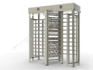 ProxerGate 5D-TT-120 two-lane revolving twin gate for access control (hot-dip galvanized steel)
