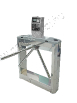 PayGate 3E-2 toilet access control system:PG3E turnstile with  folding arms, coin-operated