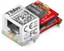 Tibbo EM1206+RJ203 BASIC-programmable embedded Ethernet module with four serial ports